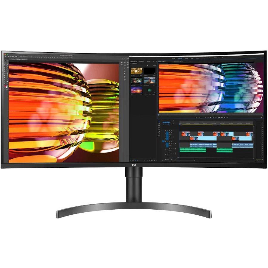 35 Inch Curved Monitor QHD - LG UltraWide VA HDR10 Gaming Display | TecISoft 35BN75C-B