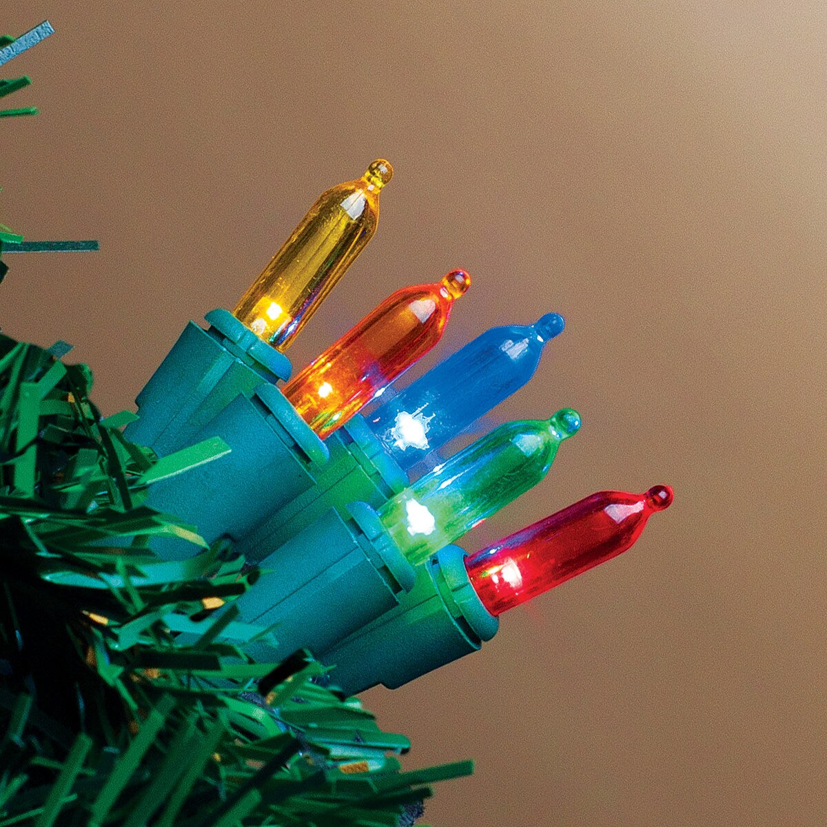 35 Indoor/Outdoor String Light - Multi Color - Green Wire