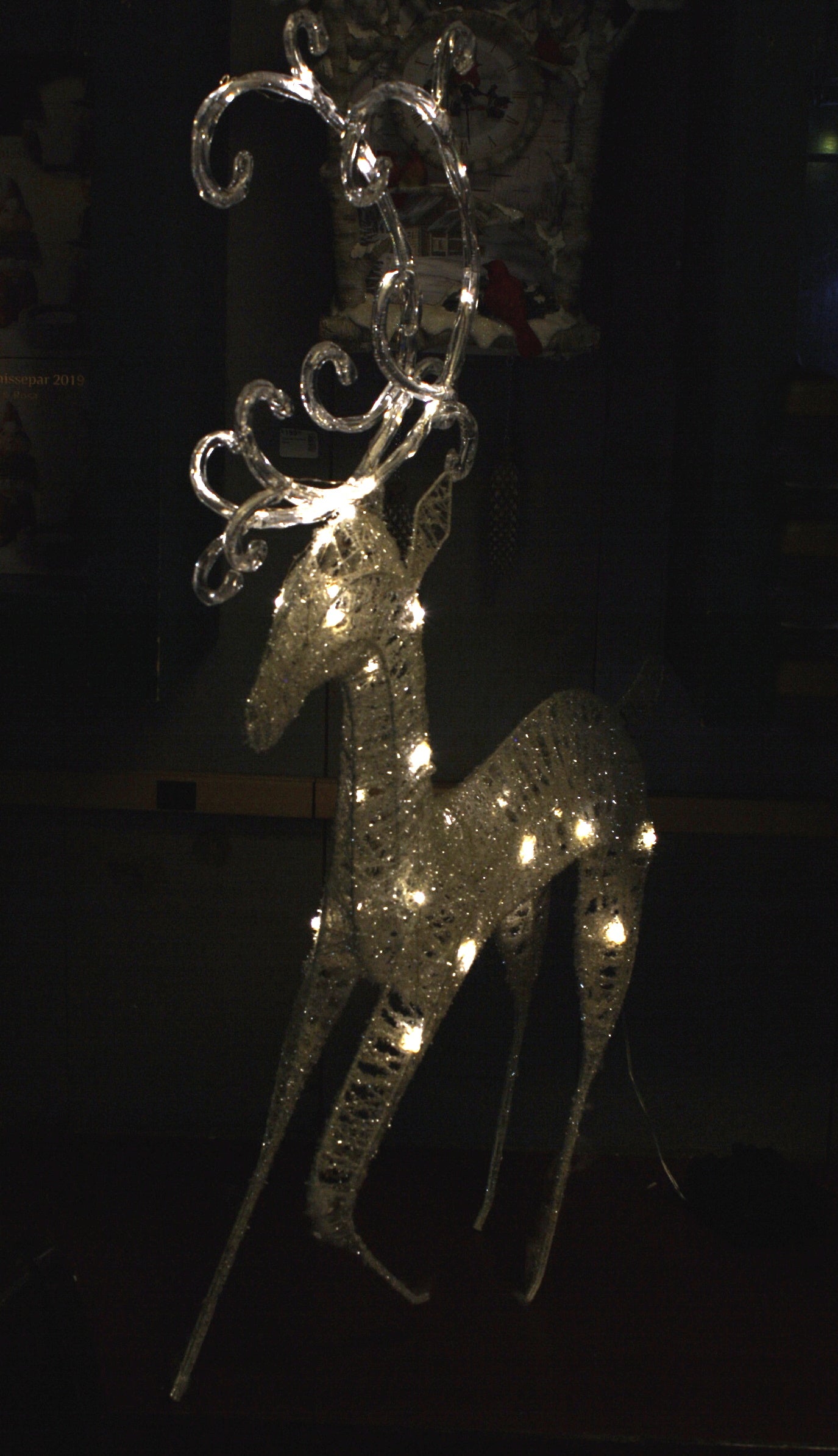 36 inch Acrylic Deer White