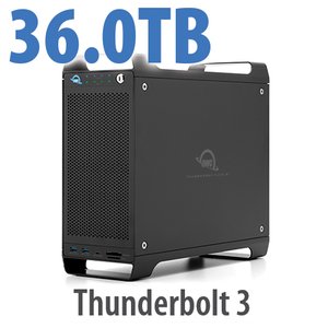 36.0TB (1x8.0TB U.2 NVMe SSD, 7x4.0TB HDD) ThunderBay Flex 8 Thunderbolt 3 Storage