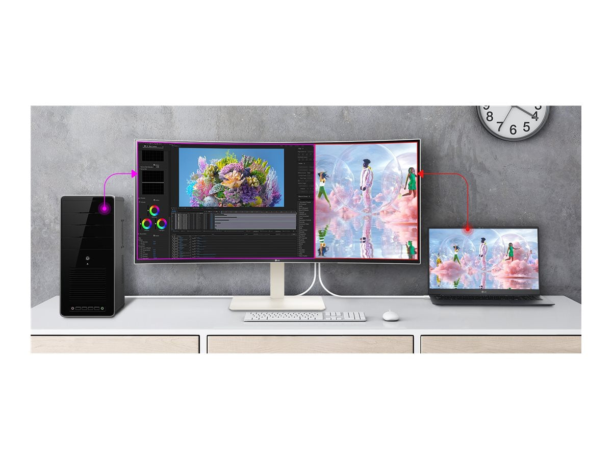 38 Inch Monitor Curved - UltraWide QHD+ Gaming Display | LG Electronics 38BR85QC-W