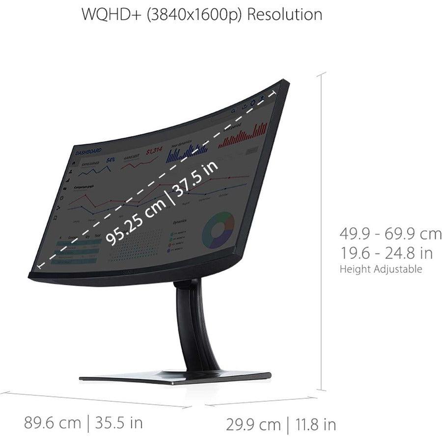 38 Inch Monitor Curved - ViewSonic VP3881a WQHD+ Pantone Validated Professional Display | TecISoft