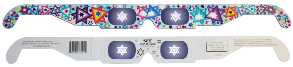 3D Glasses - Star of David
