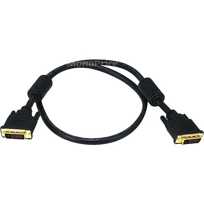 3Ft 28Awg Cl2 Dual Link Dvi-D Cable - Black. Compliant With The Dvi Standard Def