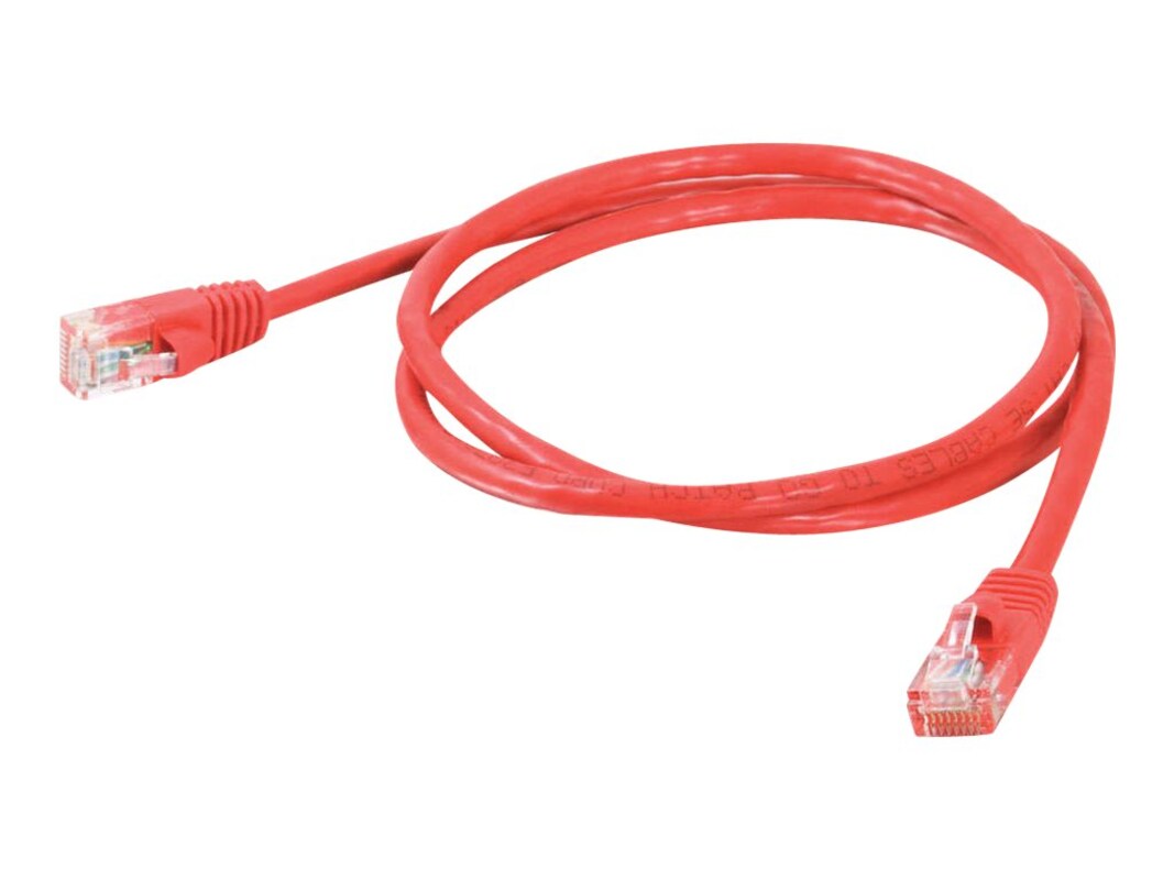 3Ft Cat5E Snagless Unshielded (Utp) Ethernet Network Patch Cable - Red