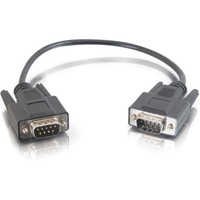 3Ft Db9 M/M Serial Rs232 Cable-Black