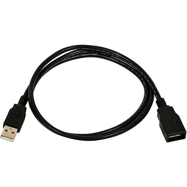 3Ft Usb 2.0 A Male To A Female Extension 28/24Awg Cable (Gold Plated)