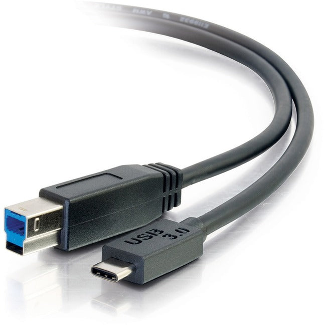 3Ft Usb 3.0 (Usb 3.1 Gen 1) Usb-C To Usb-B Cable M/M - Black