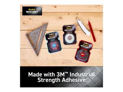 3M 414H Scotch-Mount Extreme Double-Sided Mounting Tape, 5/Pack