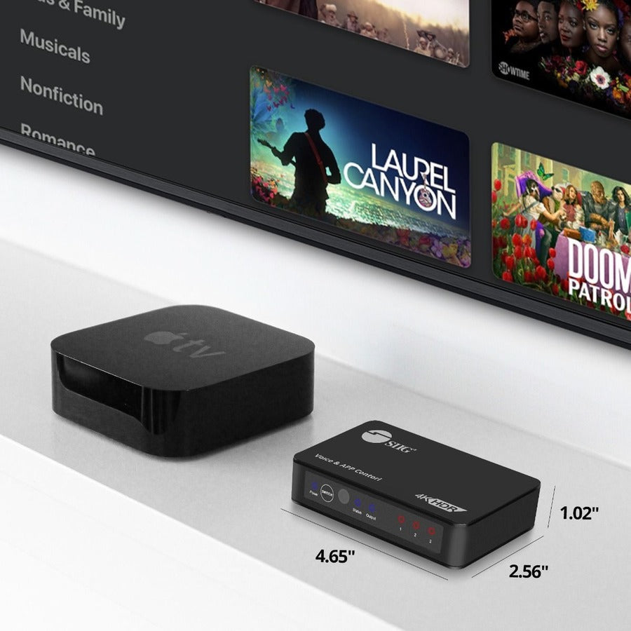 3X1 4K Hdmi 2.0 Switch With Ir & Voice App Control