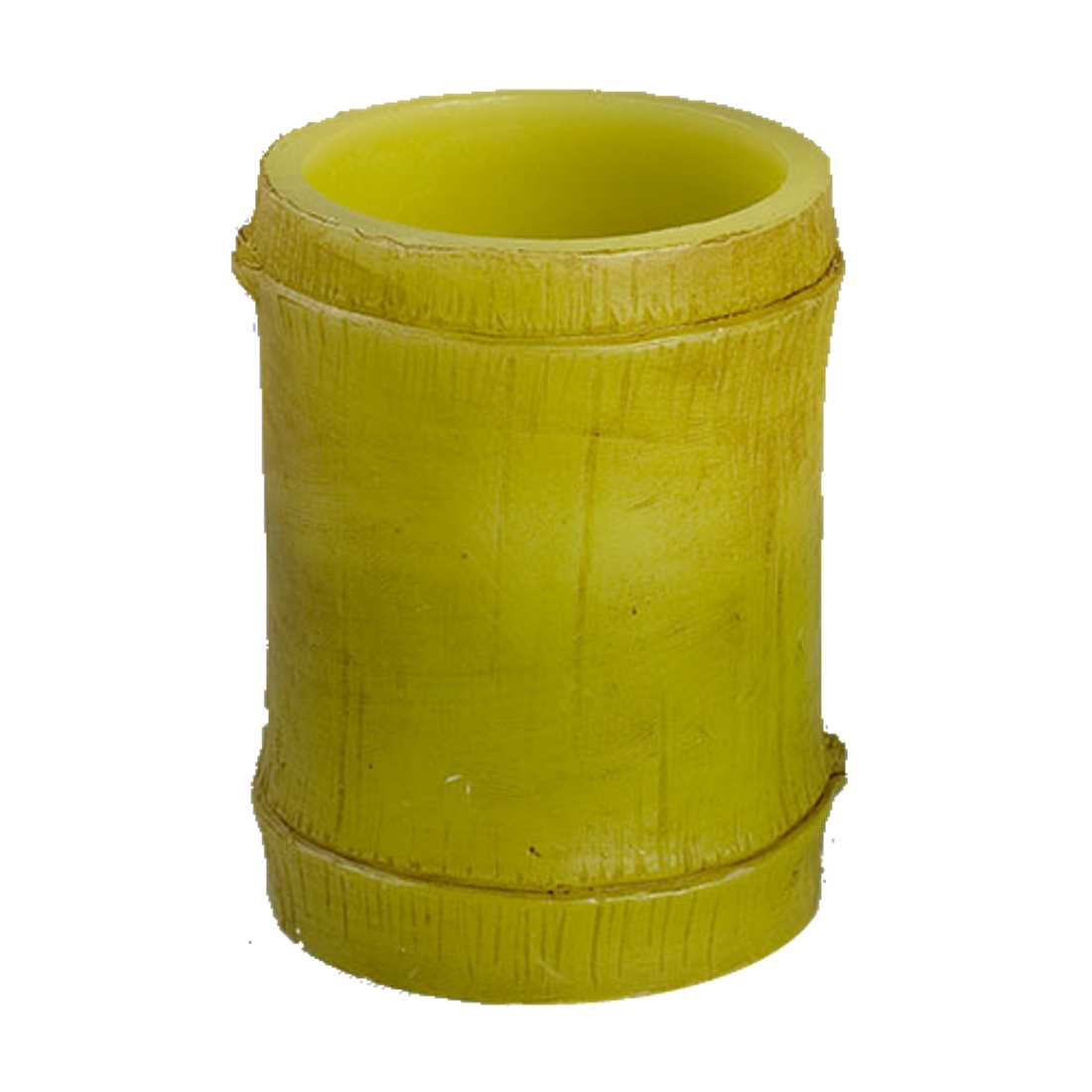 3X4 Carved Bamboo Texture Wax LED Candle