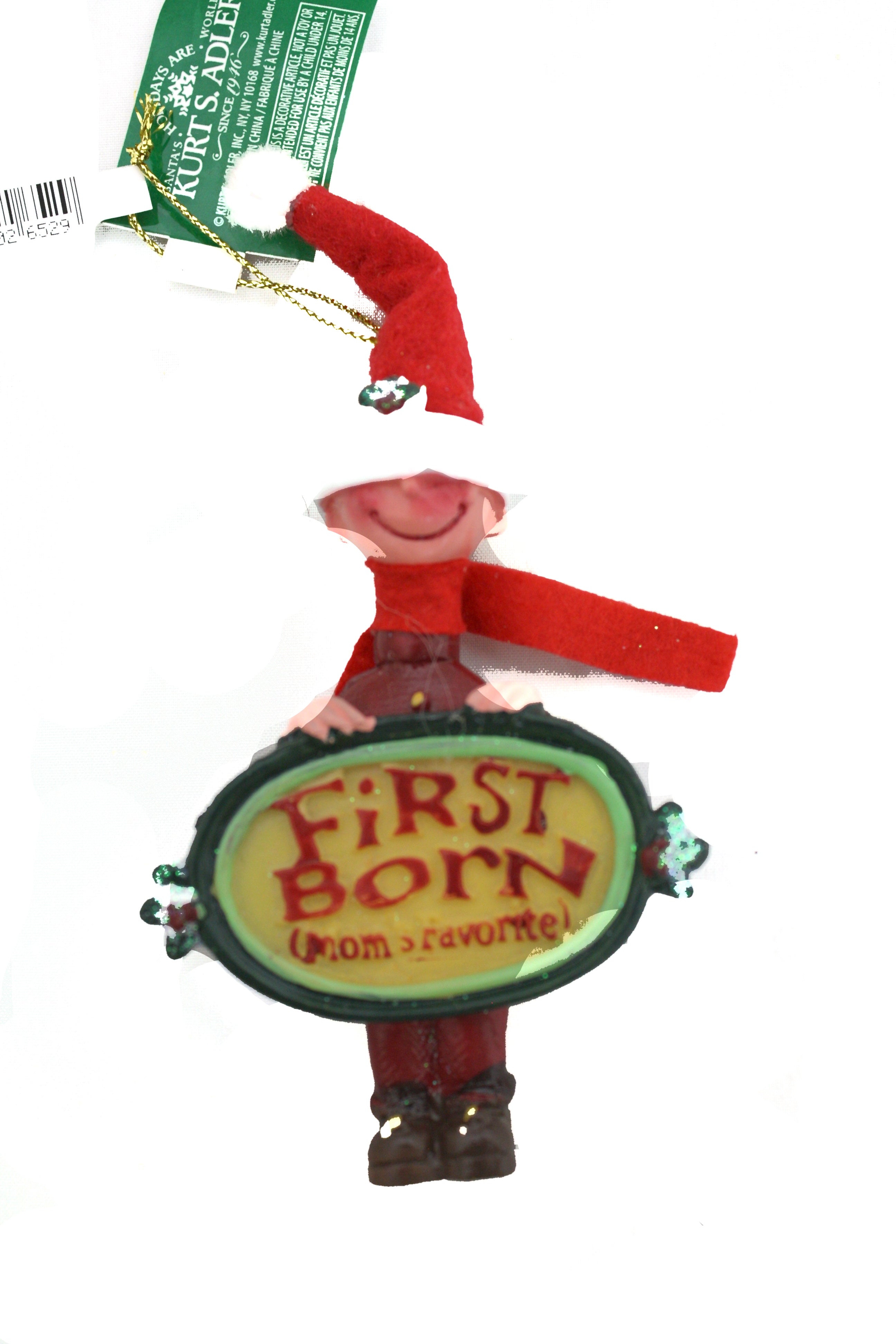3.5 Inch Mom's Favorite Ornament - First Boy