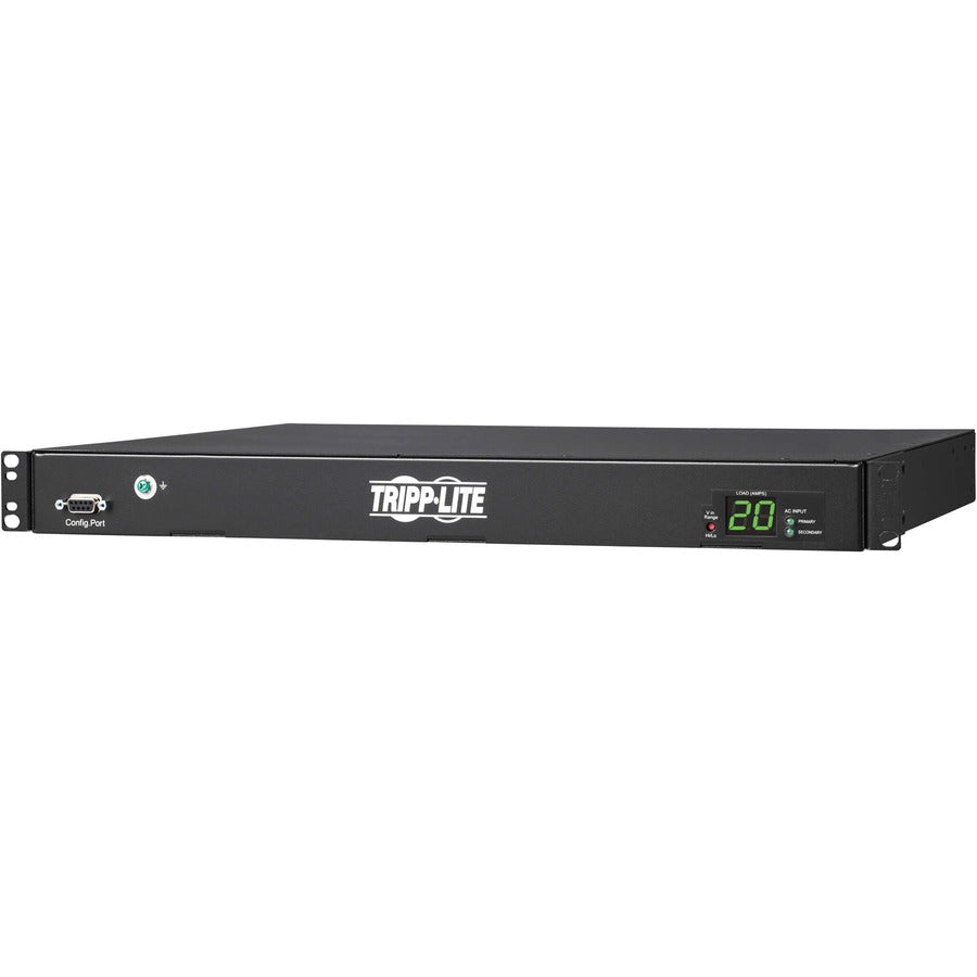 3.8kW Single-Phase Metered PDU, ATS, 8x C13, 2x C19 Outputs, 1U, TAA PDUMH20HVATS