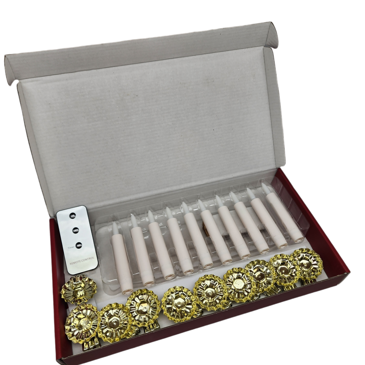 4" Clip-On Lighted Candles with Remote