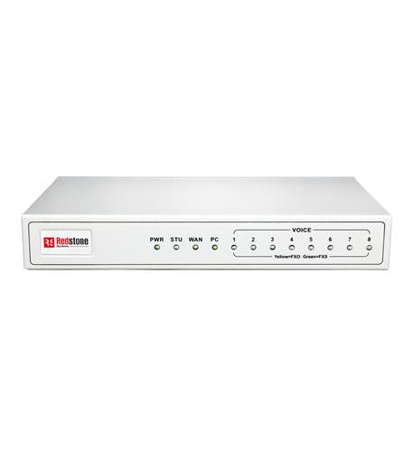 4 FXS 4 FXO PORT GATEWAY RED-RGW8-4S-4