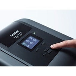4-Inch Thermal Transfer Desktop Printer Wi-Fi Bluetooth 203 DPI Brother TD4650TNWB | TecISoft