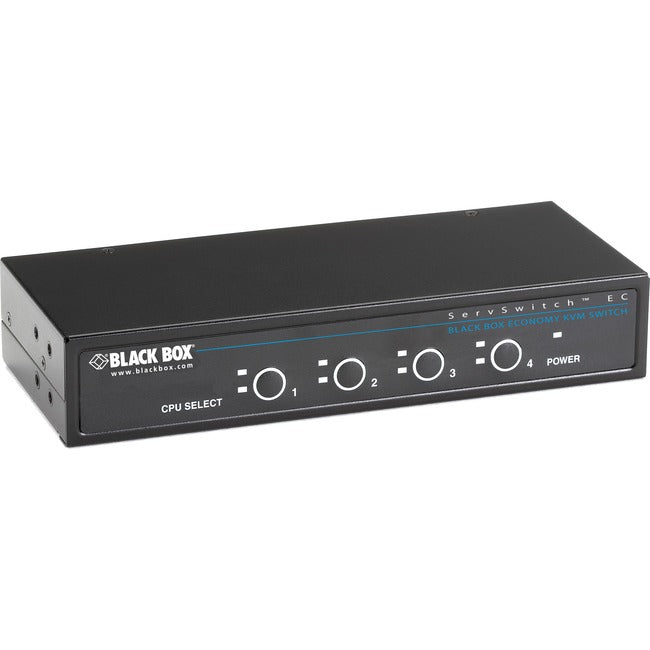 4-Port KVM Switch PS/2 - Server Console Management VGA | Black Box ServSwitch KV9004A