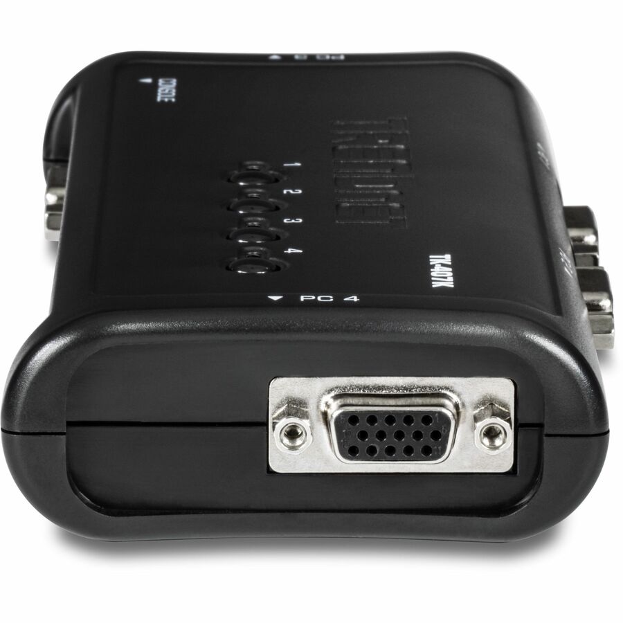 4 Port USB KVM Switch with Cables - VGA Computer Switching Solution | TRENDnet TK-407K