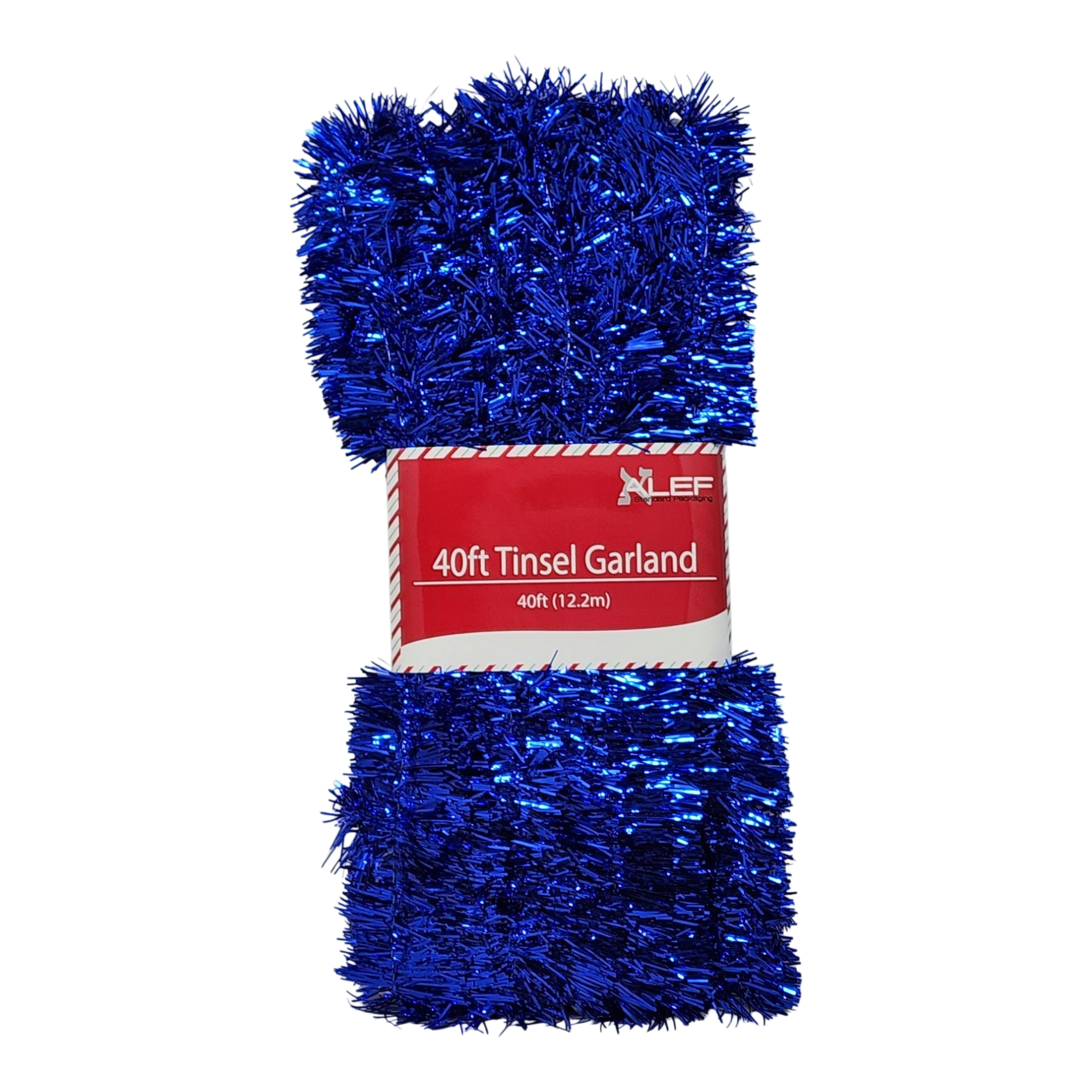 40 Feet Metallic Tinsel Garland - Blue
