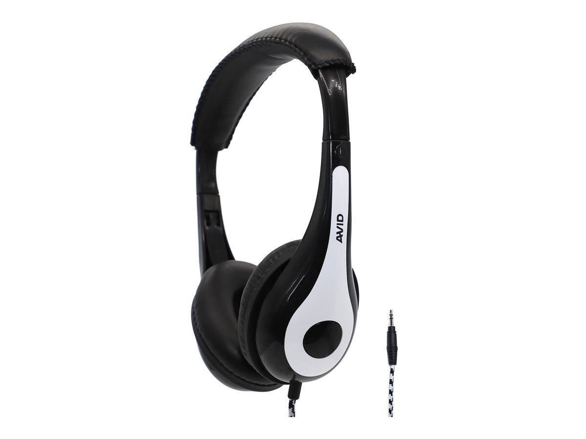 Avid AE-35 White Classroom Headphones 100 Pack