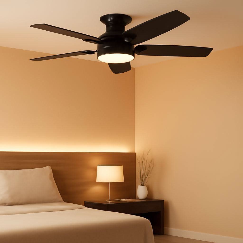 42 Inch Ceiling Fan With Remote Control Light Kit Low Profile