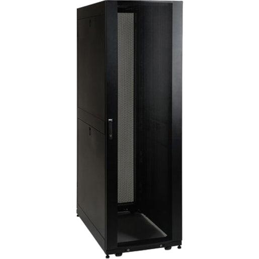 42U Server Rack Cabinet - Mid-Depth Data Center Enclosure with 3500lb Capacity | TecISoft SR42UBMD