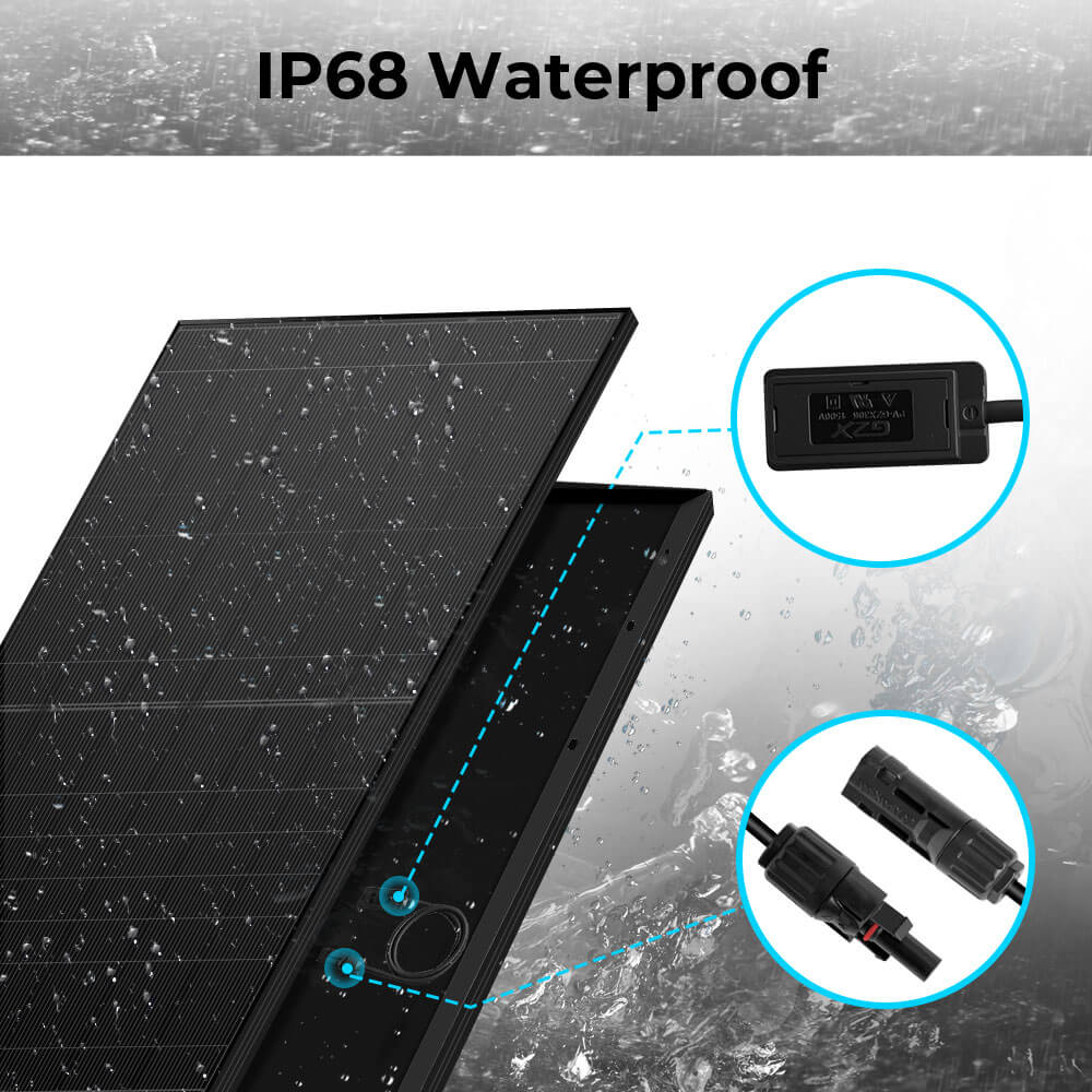 440W MONO BLACK PERC SOLAR PANEL FULL PALLET (32 PANELS) UL61730 CEC Listed