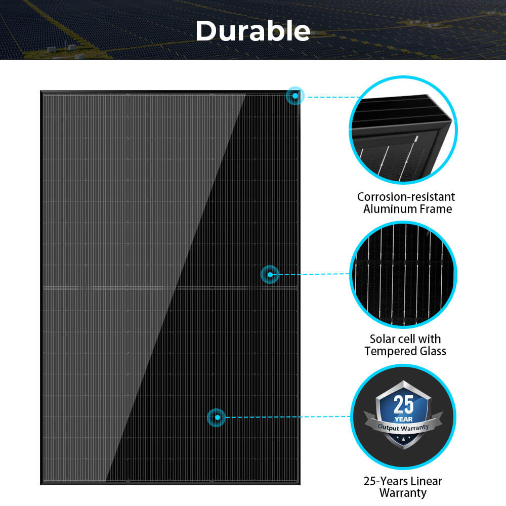 440W Mono Black PERC Solar Panel UL61730 CEC Listed