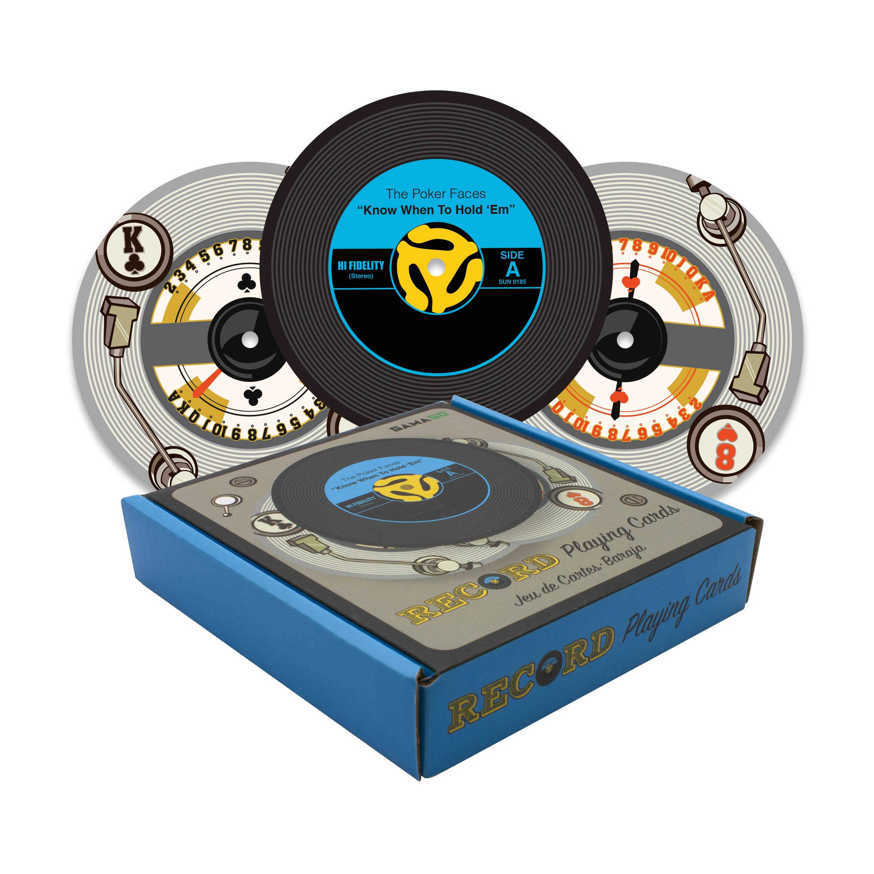 45 Record Shaped Playing Cards