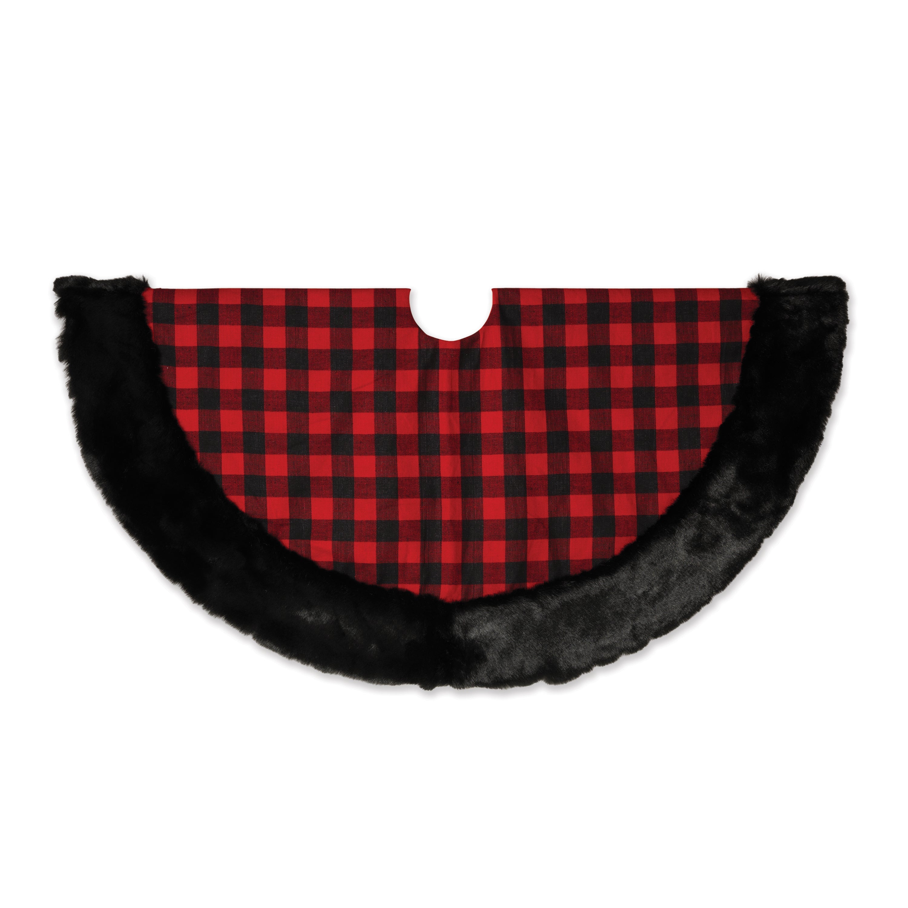 48" Fabric Plaid Tree Skirt