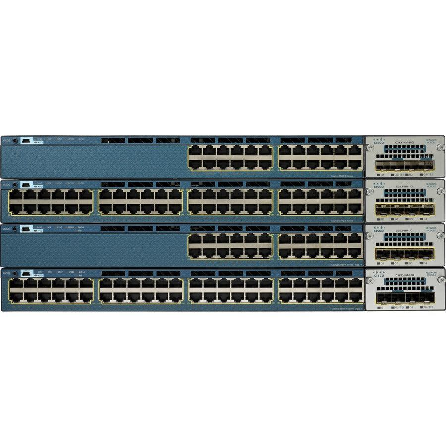 48 Port PoE Switch - Cisco Catalyst 3560-X LAN Base Gigabit Ethernet | TecisoftSolutions WS-C3560X-48P-L