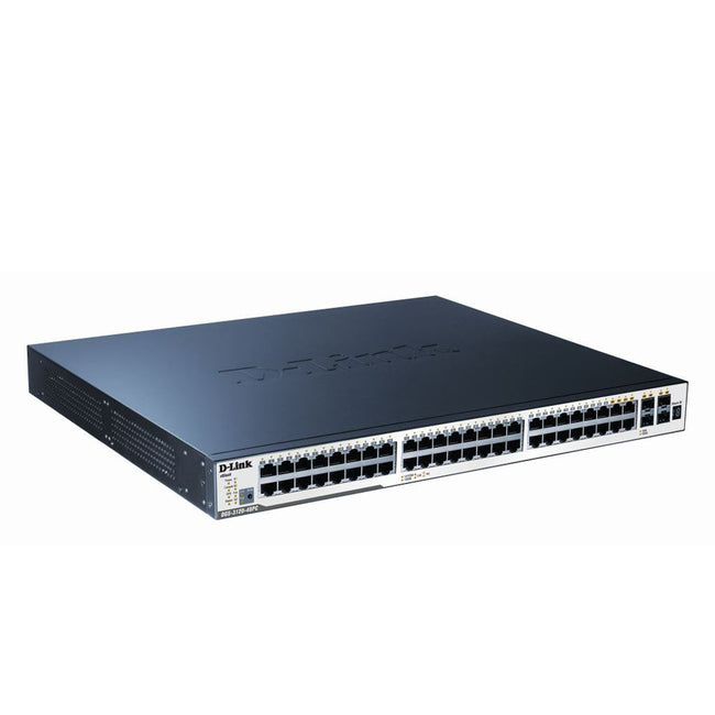48-Port PoE Switch - D-Link xStack Gigabit Layer 3 Managed Switch | TecioSoft DGS-3120-48PC/SI