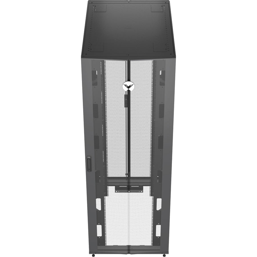 48U Server Rack - TAA Compliant Enterprise Cabinet 800x1200mm | Vertiv VR Rack VR3357TAA