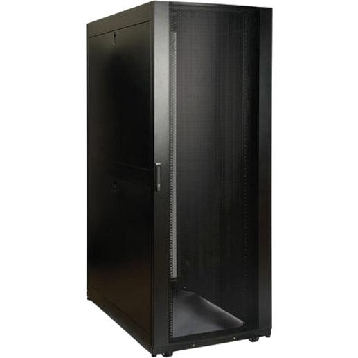 48U SmartRack Deep Wide Server Rack Enclosure Cabinet with Doors | Tripp Lite SR48UBDPWD