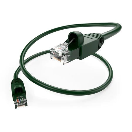 4Ft Green Cat6A 10 Gigabit Patch Cable, Utp, Snagless