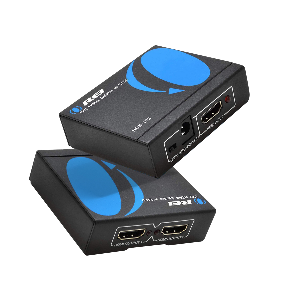 4K 1x2 HDMI Splitter: 1-in 2-out, EDID (HDS-102)