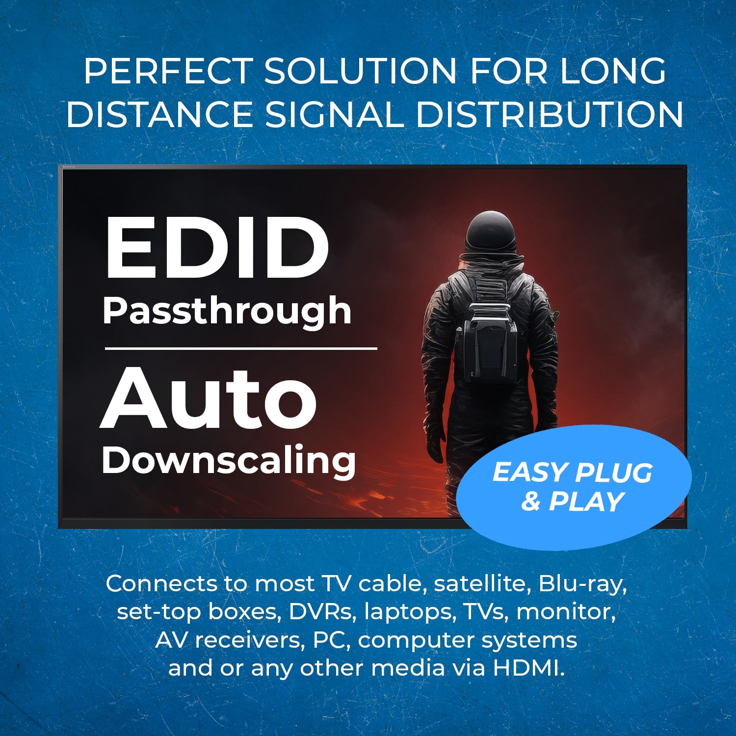 4K HDMI Extender Over CAT6/7 -230 ft -IR Blaster & Audio Extraction (UHD-IPC230-K)