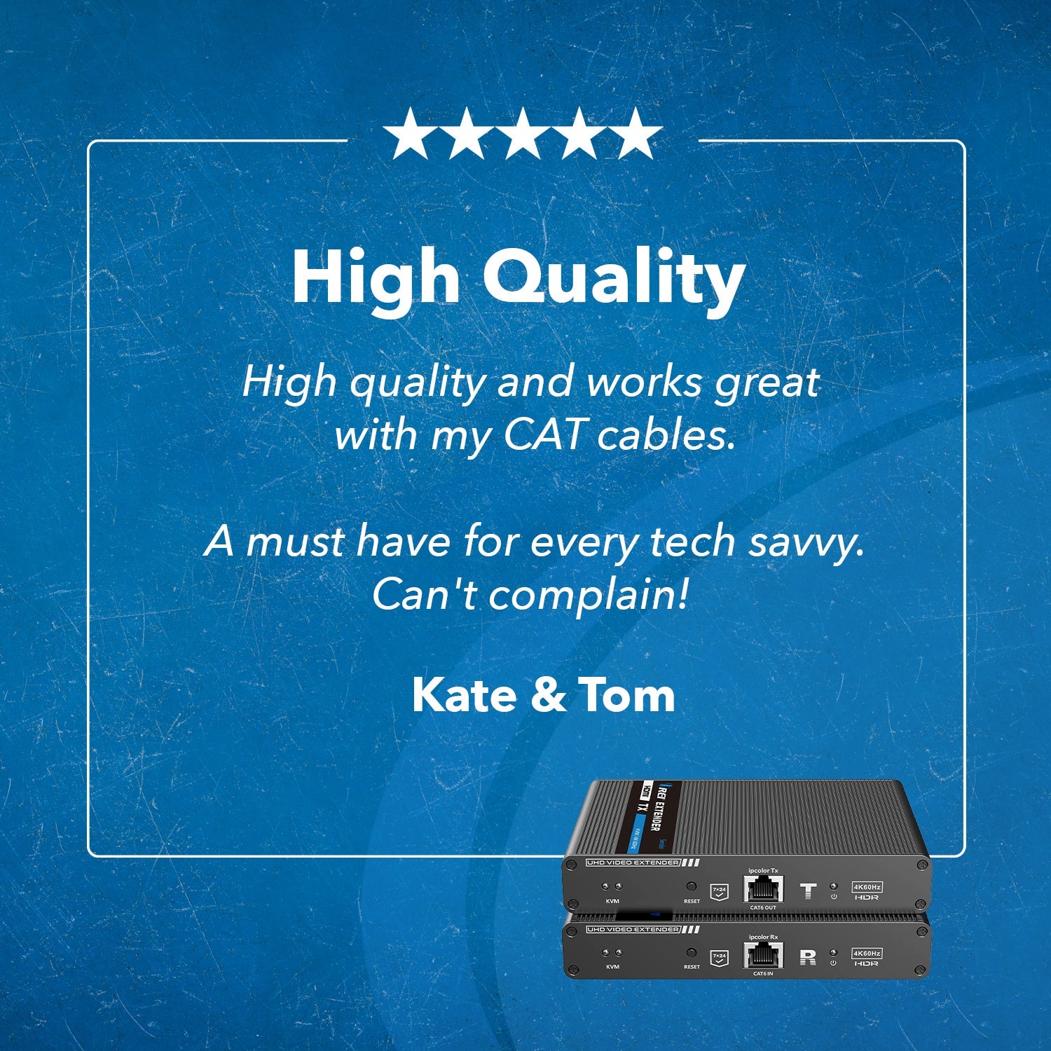 4K KVM HDMI Extender Over CAT6/CAT7 Cable Up to 230 Ft Keyboard & Mouse Over Network (UHD-IPC230-KVM)