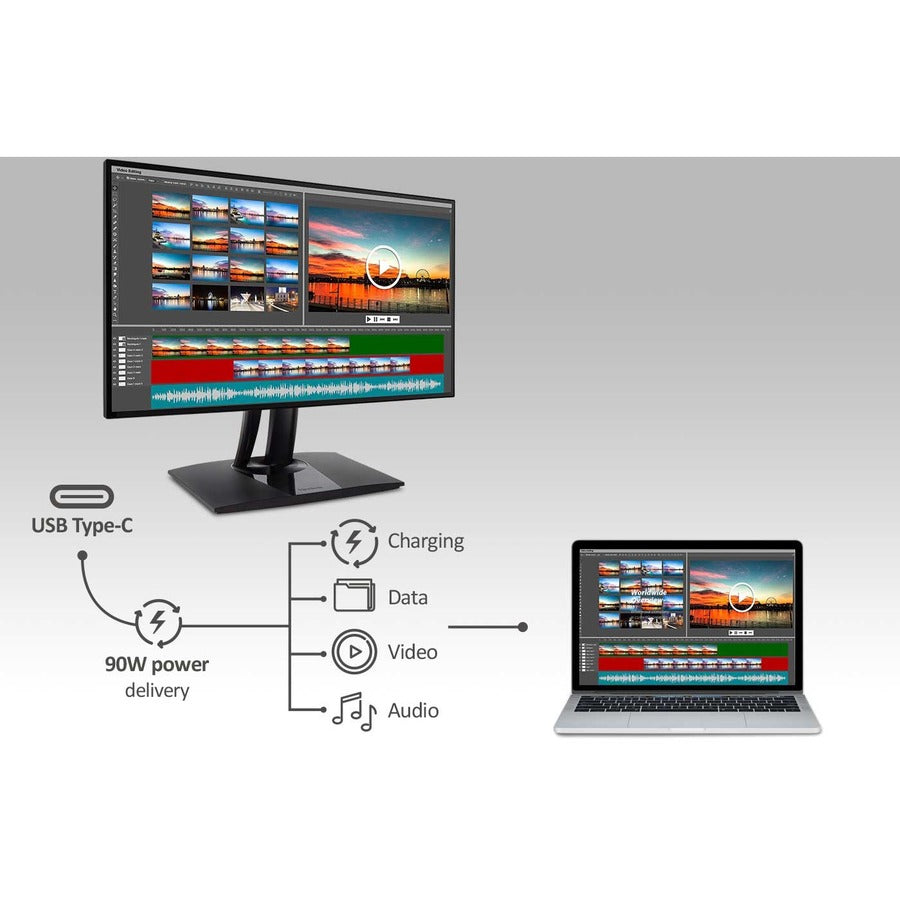 4K Professional Monitor - ViewSonic VP3256-4K ColorPro™ USB-C | TechSoft