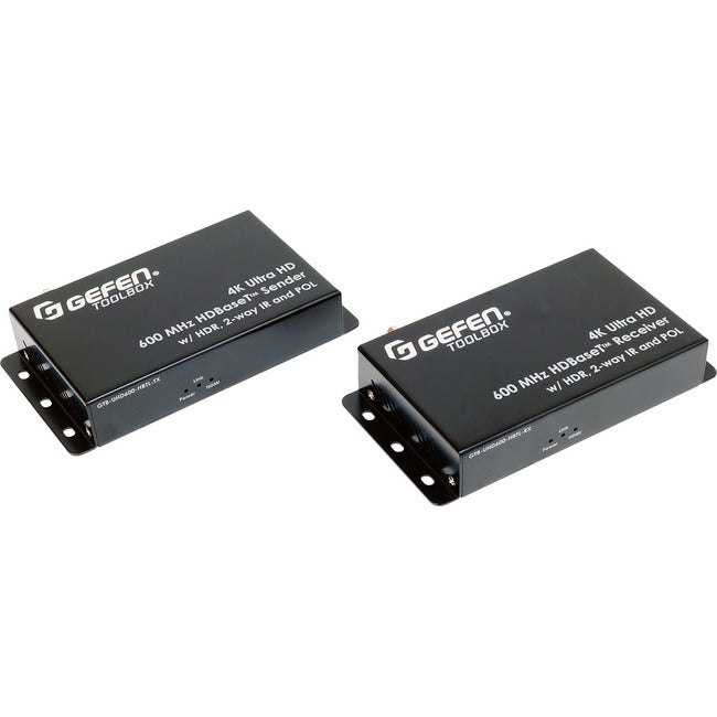 4K Ultra Hd 600 Mhz Hdbaset Extender W/ Hdr, 2-Way Ir, And Pol