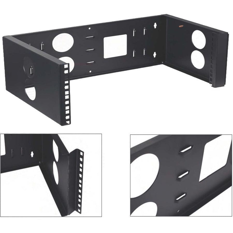 4XEM 4U Wall Mount for Rackmount Equipment, Network Equipment - Black