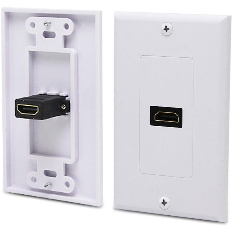 4XEM Single Outlet Female High Speed HDMI Wall Plate with 3D support 4XWALLHDMI1