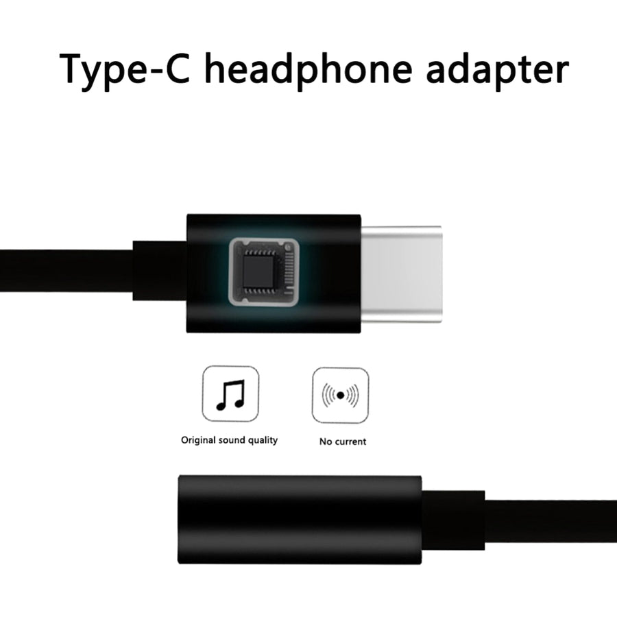 4XEM USB-C Male To 3.5mm Female Adapter Black 4XUSBC35MMB