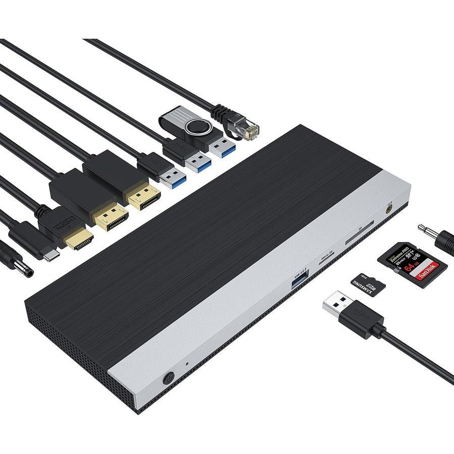 4XEM USB-C Triple Display Docking Station with Power Delivery (2 DP + 1HDMI)