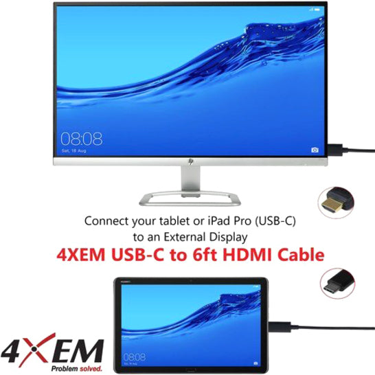 4XEM USB-C to HDMI Cable 4XUSBCHDMI6B
