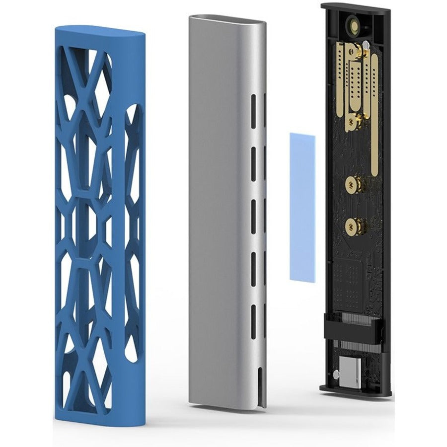4Xem Drive Enclosure Pci Express Nvme 3.0 X2, M.2 - Usb 3.1 (Gen 2) Type C Host Interface External - Gray