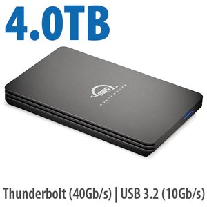 4.0TB OWC Envoy Pro FX Thunderbolt (40Gb/s) + USB 3.2 (10Gb/s) Bus-Powered Portable