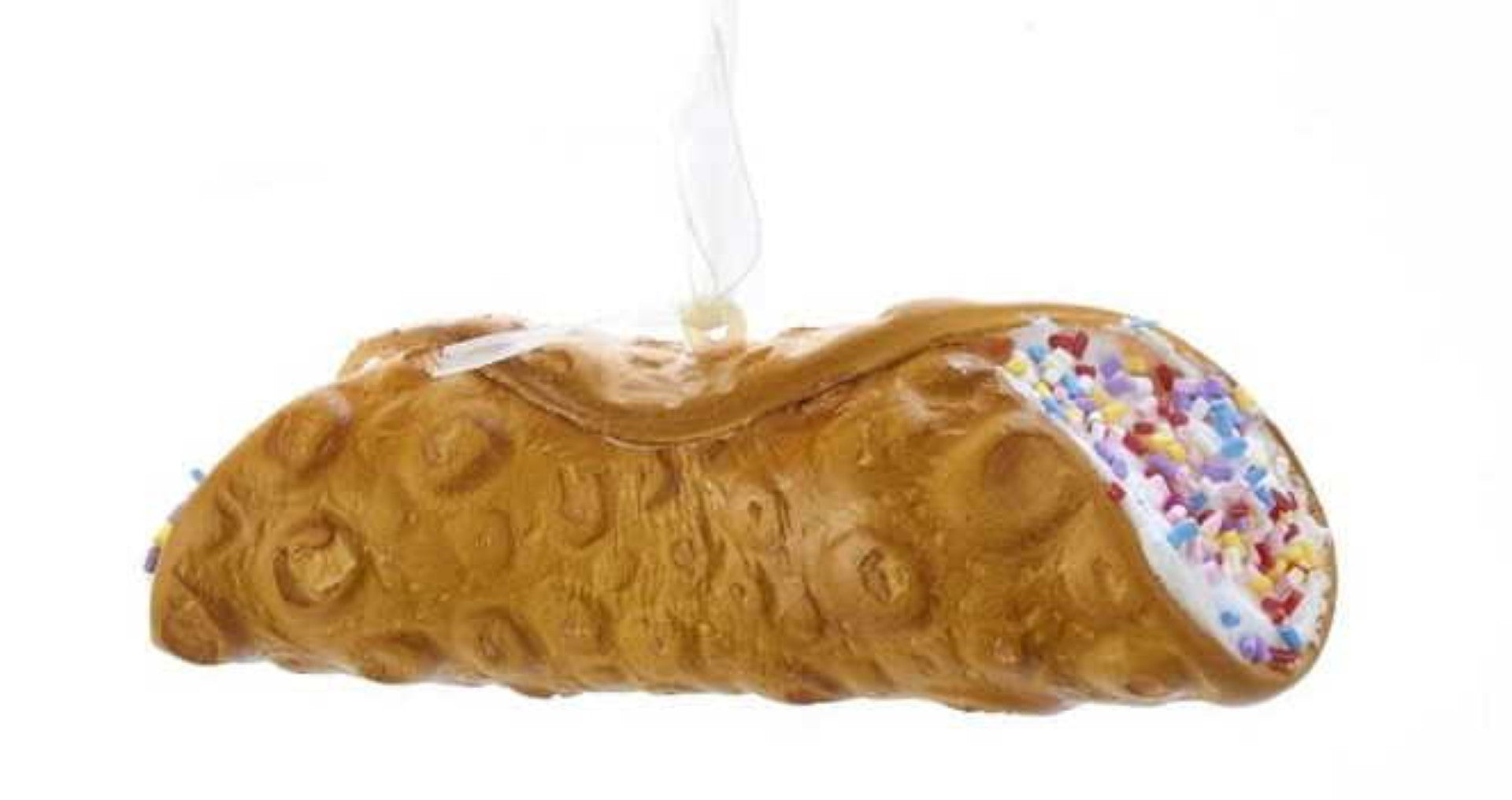 4.5 Inch Foam Cannoli Ornament - with Sprinkles