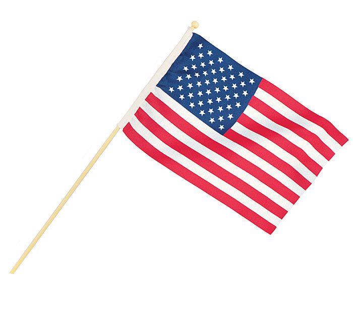 4x6 Nylon American Flag on Stick