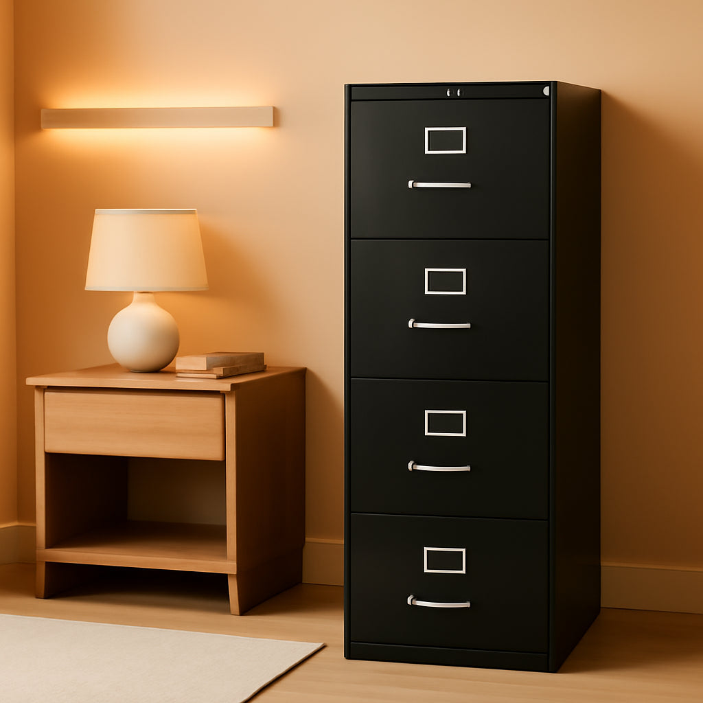 5 Drawer Filing Cabinet 310 Series Full Suspension Charcoal